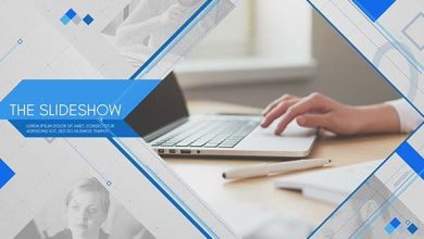 پروژه افتر افکت تبلیغاتی شرکتی Clean Corporate Slideshow