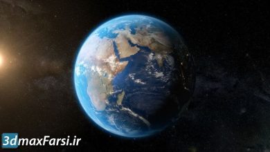 earth orbit night city lights from space motion graphic feature