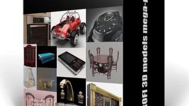 دانلود پکیج کامل آبجکت سه بعدی 3DSky PROFI 3D models mega-pack