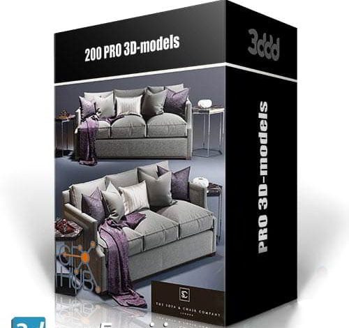 دانلود 200 مدل سه بعدی اتاق خواب 3DDD/3DSky – 200 PRO 3D-models