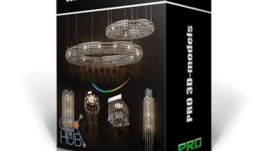 دانلود باندل آبجکت لوستر و روشنایی 3DDD PRO models – Bundle 6