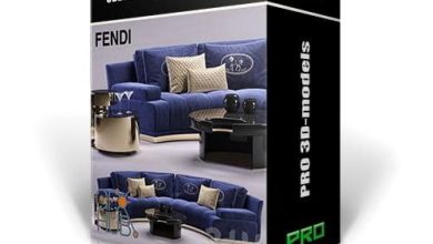 دانلود پکیج شیک و زیبا دکوراسیون داخلی 3DDD PRO models – Bundle 9