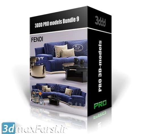 دانلود پکیج شیک و زیبا دکوراسیون داخلی 3DDD PRO models – Bundle 9