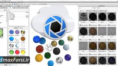 دانلود بهترین پکیج متریال کی شات کلود keyshot cloud library