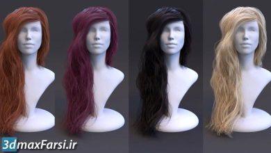 آموزش ساخت متریال مو کرونا Corona for 3ds Max : Hair Material