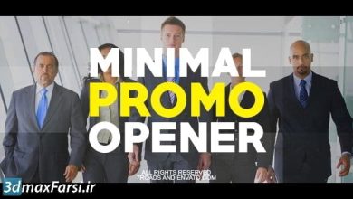 دانلود پروژه افترافکت افتتاحیه videohive Minimal Promo Opener