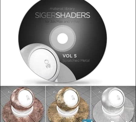 دانلود سایجن شیدر 5 برای ویری SIGERSHADERS Vol 5 for V-Ray