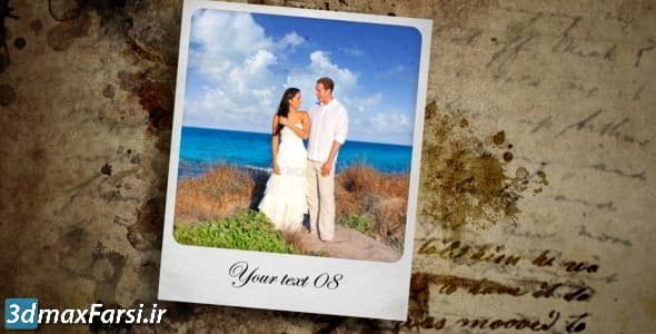 دانلود رایگان دانلود پروژه آماده افتر افکت نمایش عکس عروسی با قالب نامه و کارت پستال videohive Wedding Slideshow