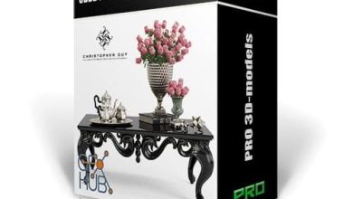 دانلود رایگان آبجکت مبلمان میز و صندلی 3d max با کیفیت بالا (کلاسیک مدرن)