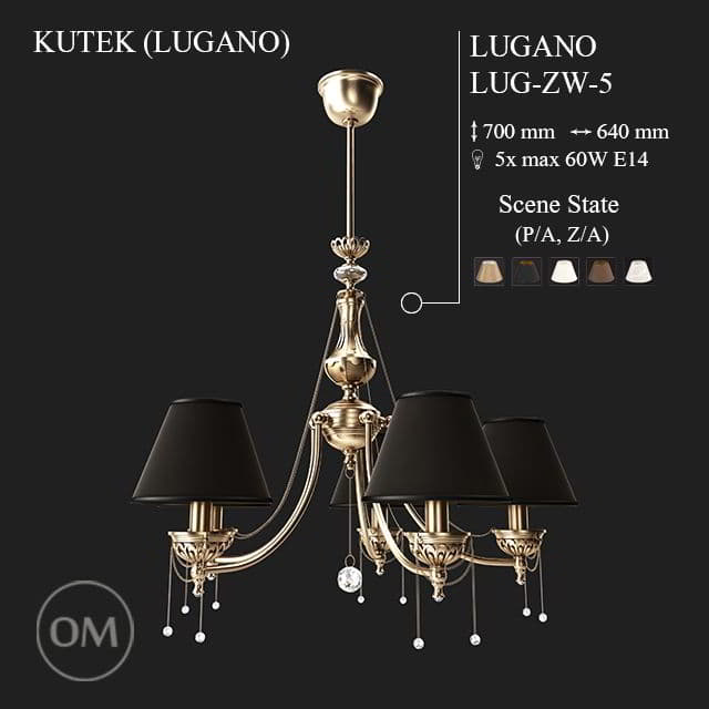 دانلود رایگان مدل سه بعدی لوستر کلاسیک 3DDD - Classic Lamp Set 2