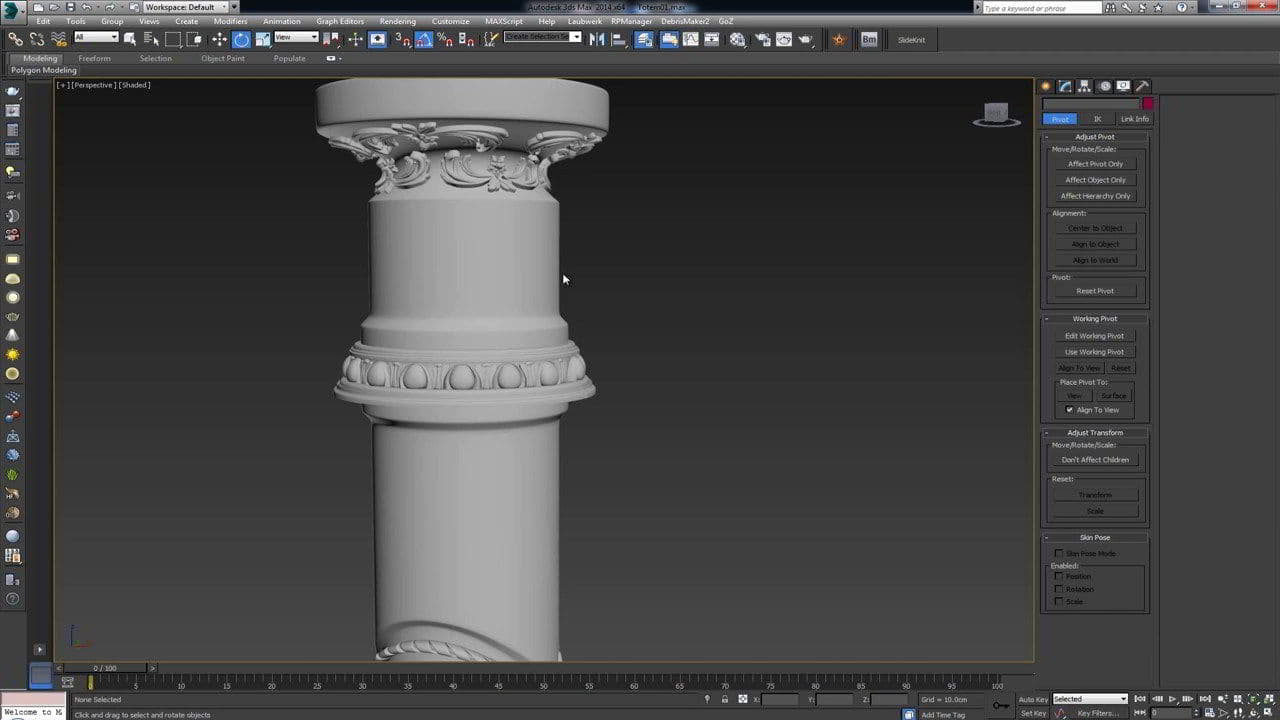 آموزش صفر تا صد مدل سازی سطوح منحی در تری دی مکس