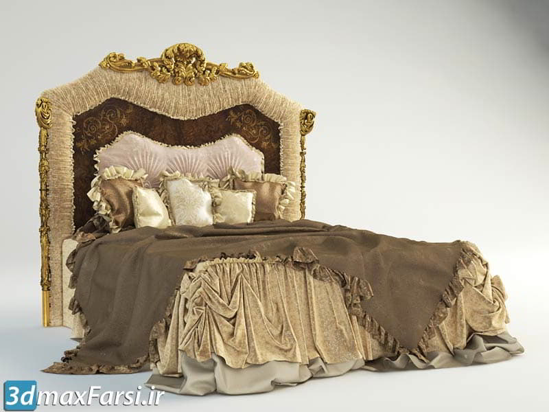  دانلود آبجکت تخت خواب سلطنتی AR ARREDAMENTI Celebrity 3D Models Bundle