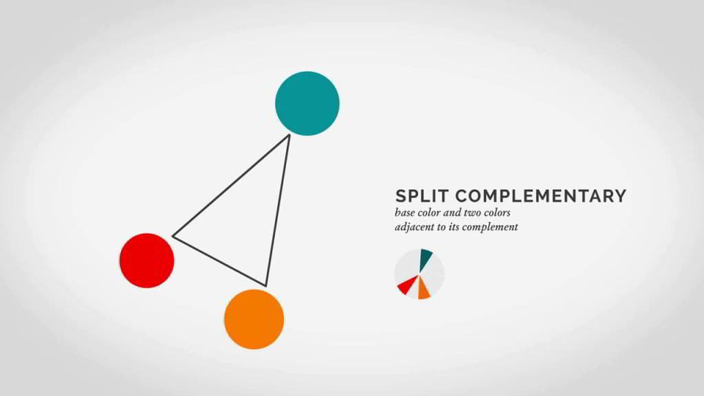آموزش تئوری رنگ فتوشاپ split complementary