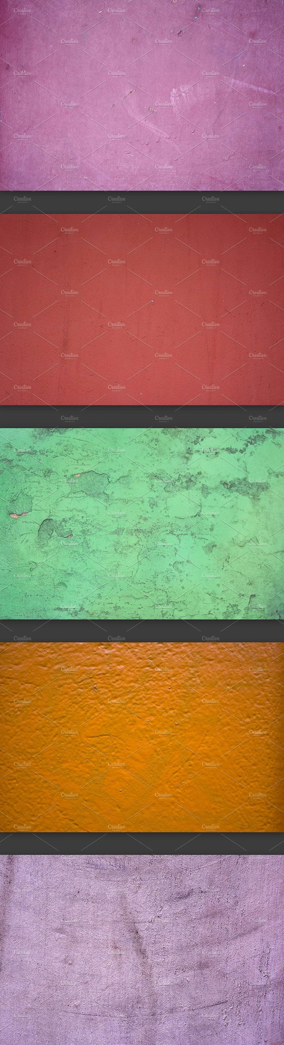Creativemarket 10 Colored Wall Textures