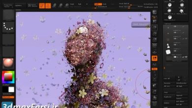 آموزش زیبراش بالا بردن جزئیات مدل سه بعدی ZBrush Nanomesh