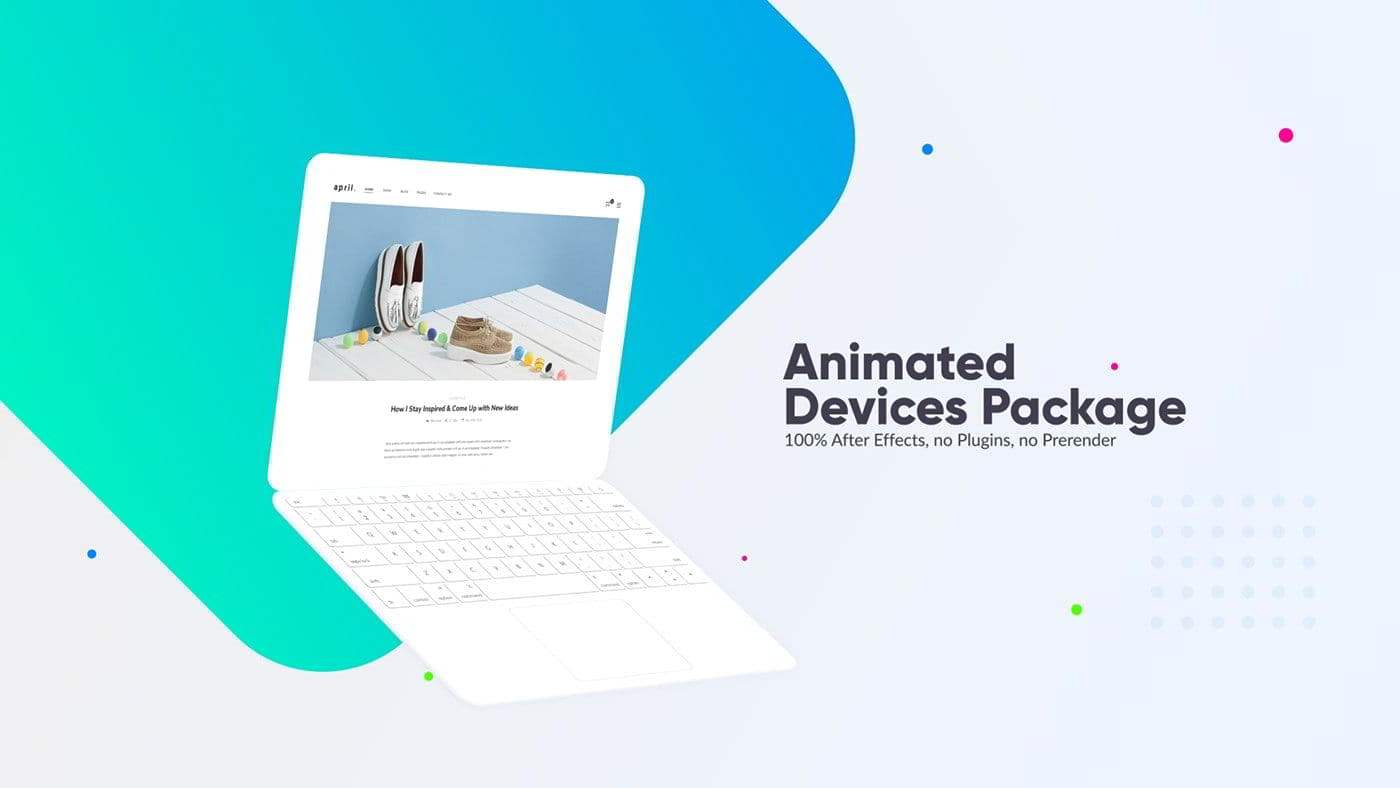 متن تیزر تبلیغاتی Ui Ux Animated Devices Bundle