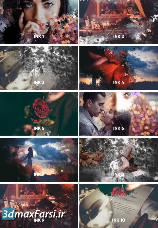 videohive : Ink Transitions free Download