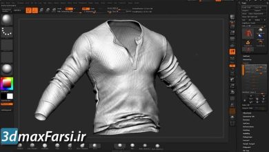 آموزش مدسازی لباس زیبراش با جزئیات بالا Detailing Clothes in ZBrush