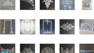دانلود آبجکت گچبری کلاسیک 3DDD - Decorative Plaster Pro
