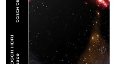 دانلود تکسچر اچ دی آر DOSCH HDRI Space | آسمان ابری شب