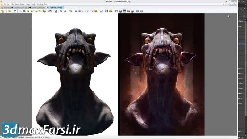 آموزش رندر سه بعدی فتوشاپ
