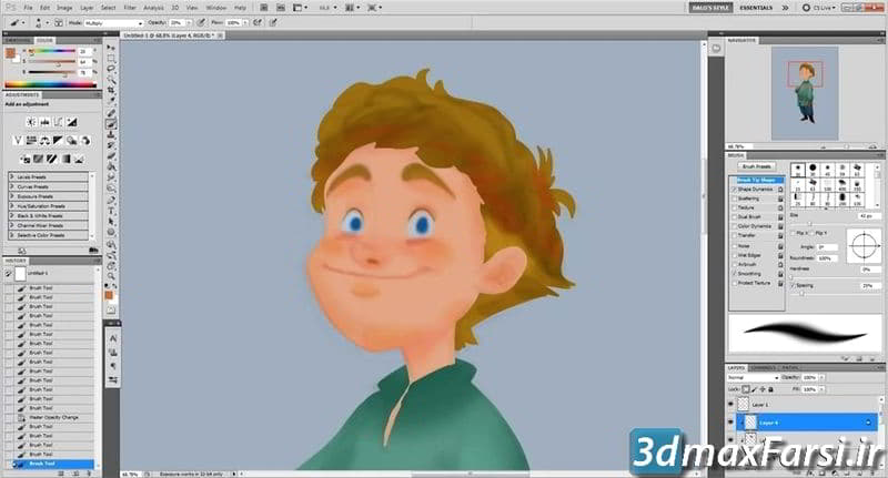 آموزش ایجاد نقاشی دیجیتالی در فتوشاپ