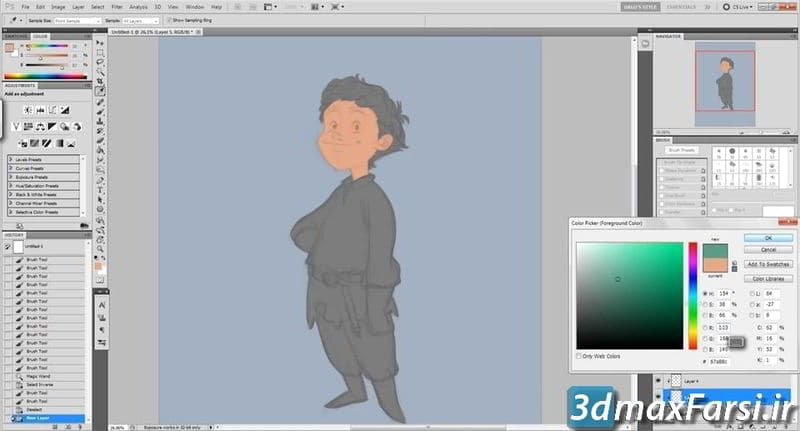 دانلود فیلم آموزش ایجاد نقاشی دیجیتالی در فتوشاپ