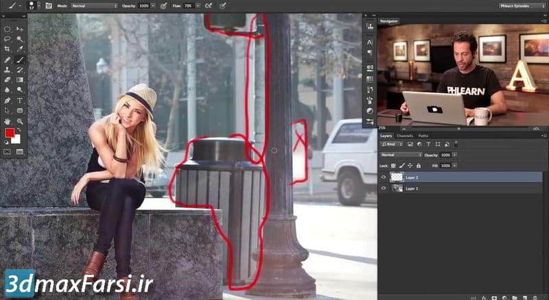 آموزش حذف فرد در تصاویر توسط فتوشاپ