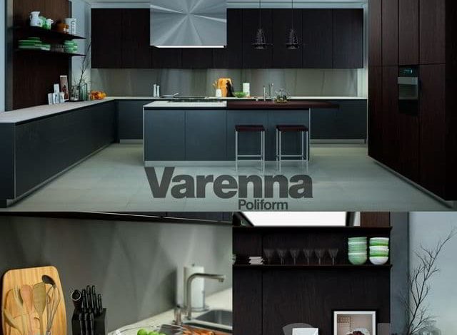 مدل سه بعدی کابینت مدرن Pro 3DSky - Varenna Poliform Twelve Kitchen