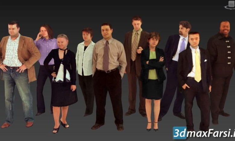 دانلود آبجکت انسان (بیزینس) Got3d - People Models Business1