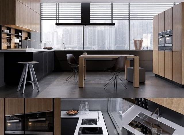 دانلود ابجکت کابینت مدرن Pro 3DSky - Kitchen Poliform Varenna Twelve 2