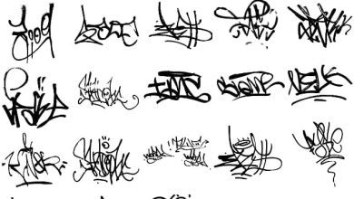 دانلود 25 تکسچر گرافیتی تایپوگرافی Tuts + Premium 25 Graffiti Tags