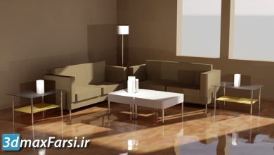آموزش متریال دادن در اتوکد + دوربین گذاری Rendering AutoCAD