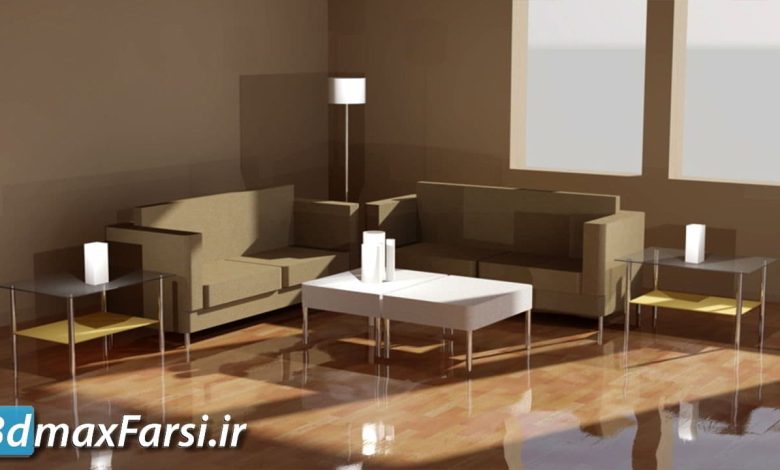آموزش متریال دادن در اتوکد + دوربین گذاری Rendering AutoCAD