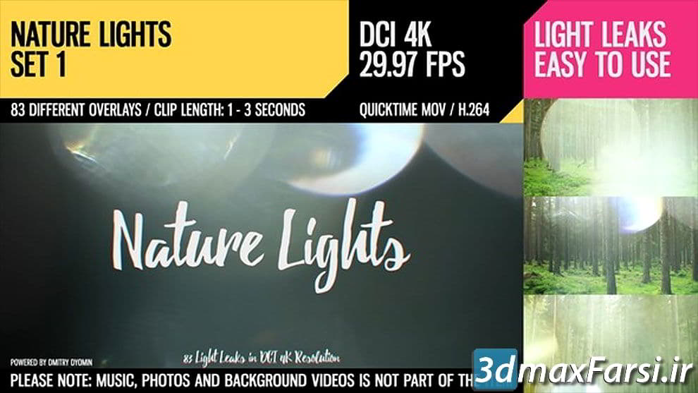 مجموعه موشن گرافیک افکت نور طبیعی Nature Lights Set 1