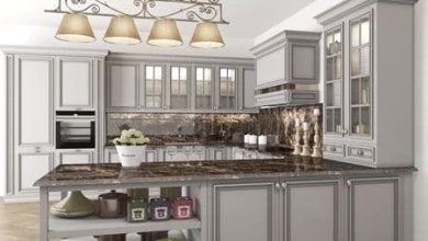 دانلود آبجکت کابینت کلاسیک Pro 3DSky - Kitchen FM Bottega London