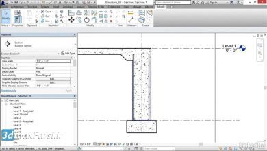 آموزش کاربردی رویت استراکچر Revit Structure Adding area reinforcing