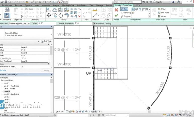 آموزش افزودن یک C shapes به استرینگر رویت استراکچر