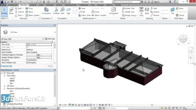 آموزش طراحی خرپا رویت استراکچر Revit Structure Howe trusses