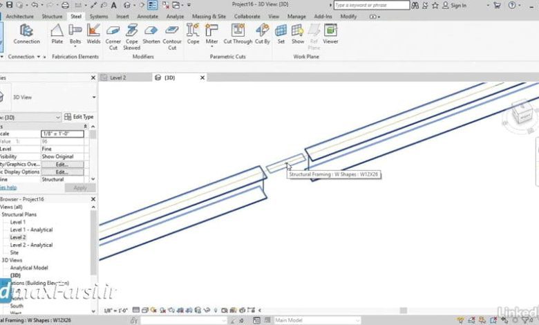 صفر تا صد آموزش رویت استراکچر Revit Structure modifiers