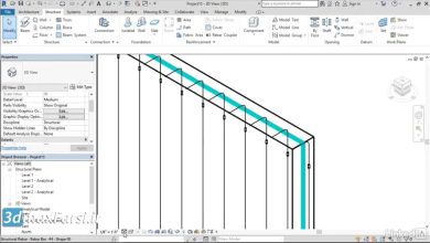 آموزش کاربردی رویت استراکچر Revit Structure Adding a rebar coupling