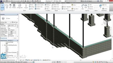 آموزش افزودن فوتینگ پلکانی رویت استرکچر Revit Structure step footings