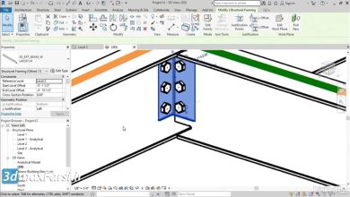 صفر تا صد آموزش رویت استراکچر Revit Structure Breaking a connection