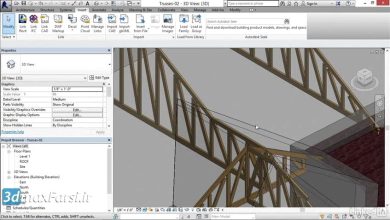 دانلود آموزش سریع رویت استرکچر Revit Structure truss materials