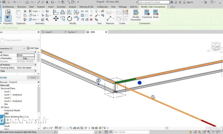 آموزش رویت استراکچر عمران نوین Revit Structure Coping