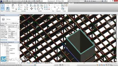 صفر تا صد آموزش رویت استراکچر Revit Structure Copy paste aligned