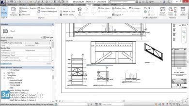 آموزش طراحی بادبند رویت استراکچر Revit Structure brace-frame