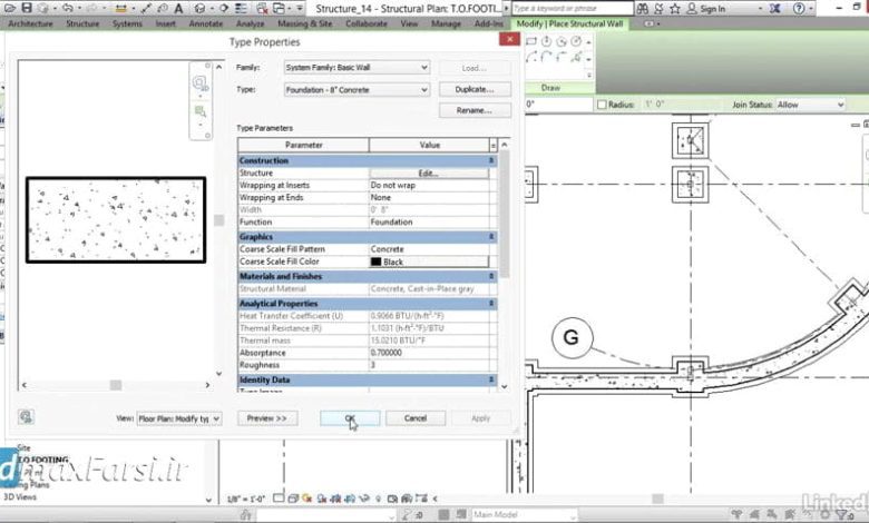 آموزش طراحی آسانسور رویت استراکچر Revit Structure elevator shaft
