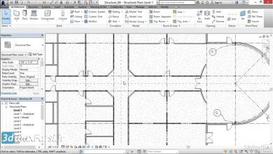 دیوار فونداسیون رویت استراکچر Revit Structure column offsets