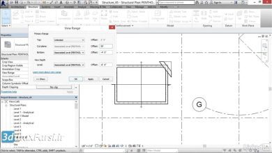 آموزش رویت استراکچر طراحی اسلب شیب دار Revit Structure Sloping slabs